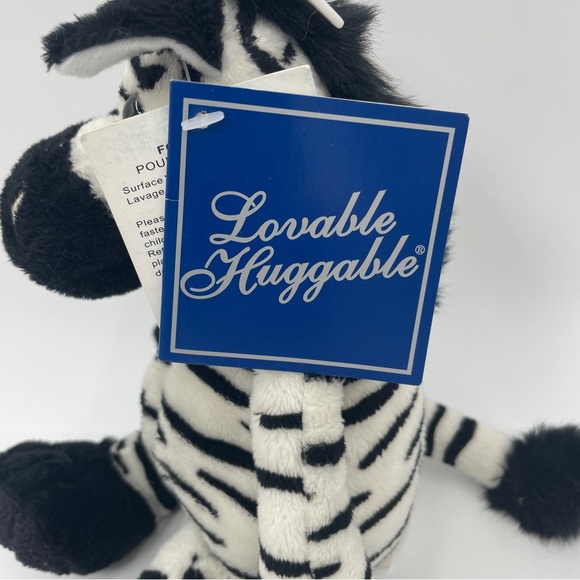 Lovable Huggable Zebra Plush - Picture 9 of 12